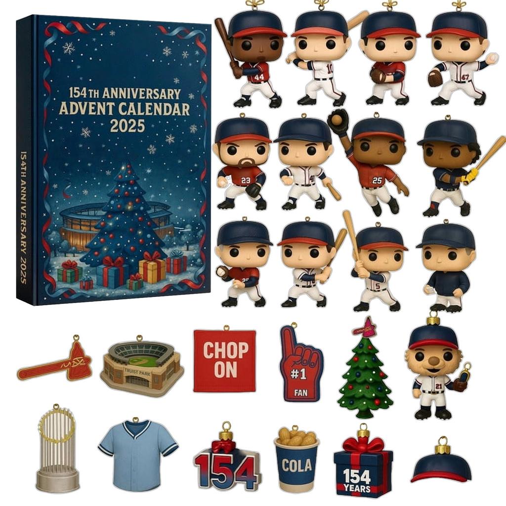 Adventní kalendář, Adventní kalendář, Chlapecký adventní sportovní kalendář, 24denní akrylový odpočítávací kalendář, Adventní kalendář