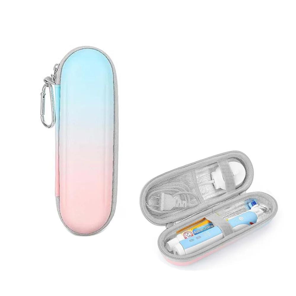 EVA Electric Toothbrush Storage Box Empty Protective Electric Toothbrush Case with Handle Large Capacity Toothbrush Travel Case