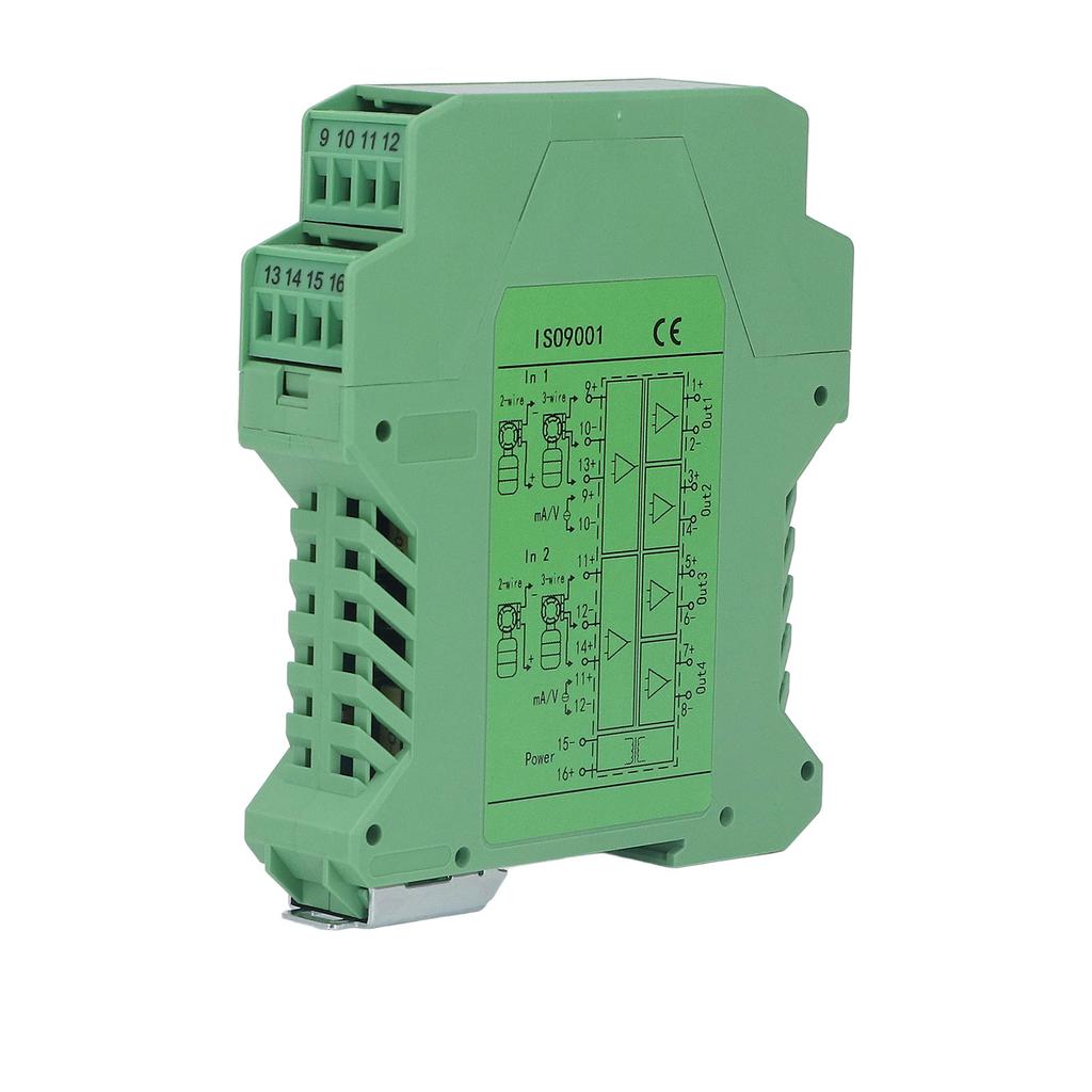24V DC Signalisolator 2 Eingänge 4 Ausgänge Gleichstromsignalaufbereiter Messumformer SPS-Erkennung 05V