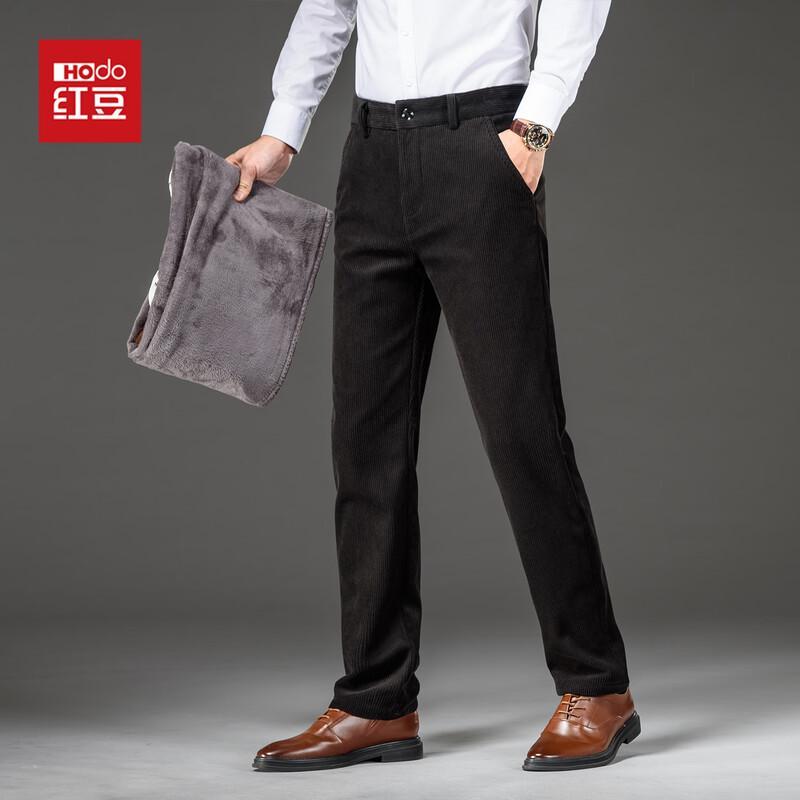 Hodo Men s Plush Lined Corduroy Straight-Leg Pants 40