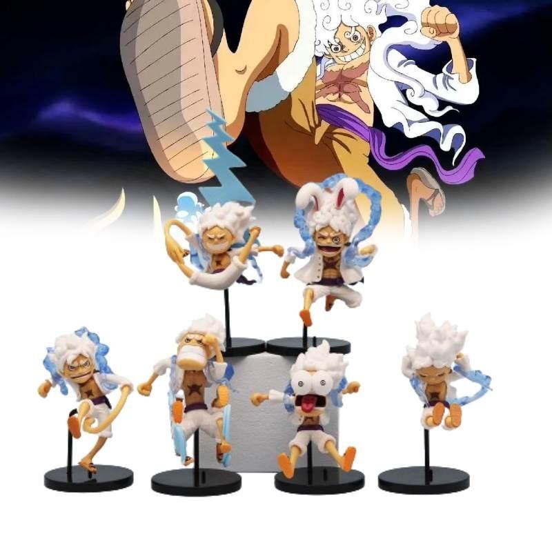 Funny Pirate King Monkey D. Luffy Q Version Action Figure Set 6 Different Forms