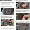 4 Pcs Full Coverage Wheel Center Caps for Tesla Cybertruck Accessories Rust Resistant Removable ABS Hub Center Caps