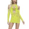 Ladies Sexy Lingerie Multicolor Lace Hollow Out Bag Hip Big Elastic Mesh Suit
