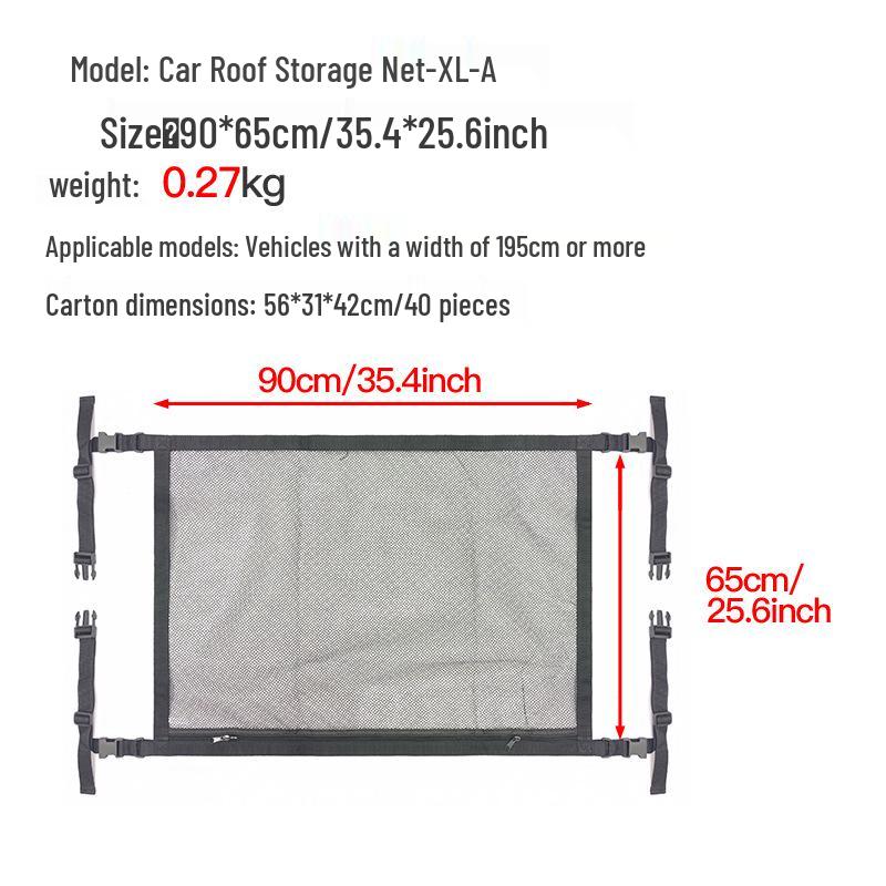 Car Interior Roof Storage Mesh Bag - Car Roof Storage Net Organize
