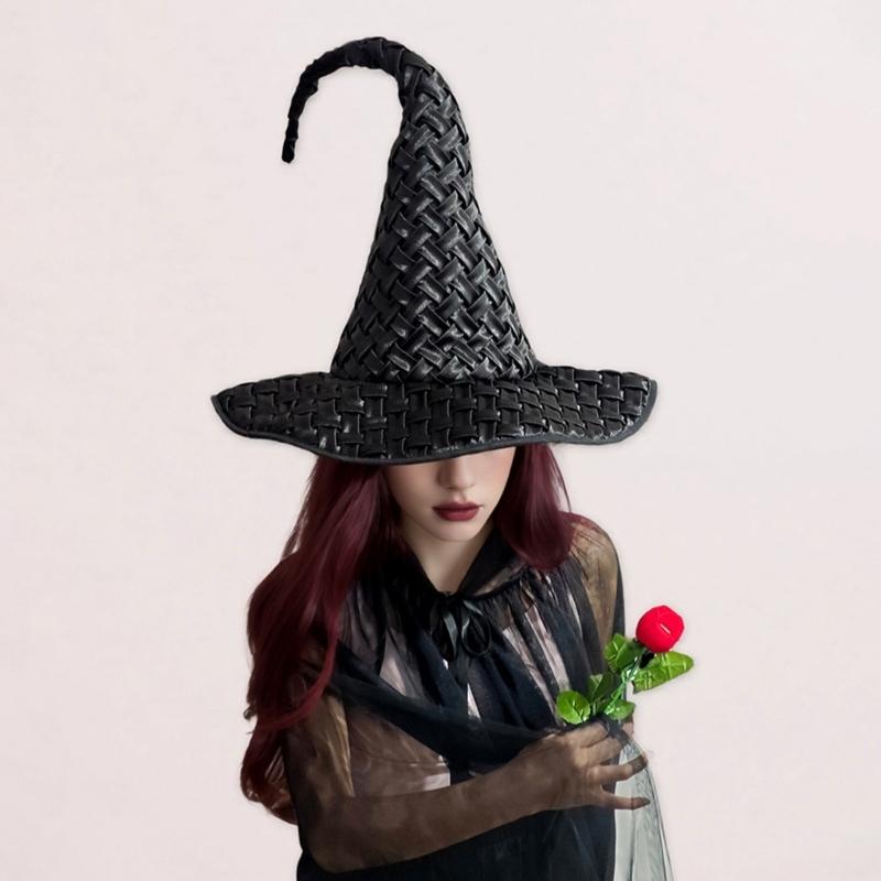 Halloween Wizard Hat Funny Witch Hat Witch Caps Wizard Costume Accessories for Masquerades Party Decor Cosplay Props