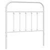 VidaXL White Metal Headboard 90 Cm 352655