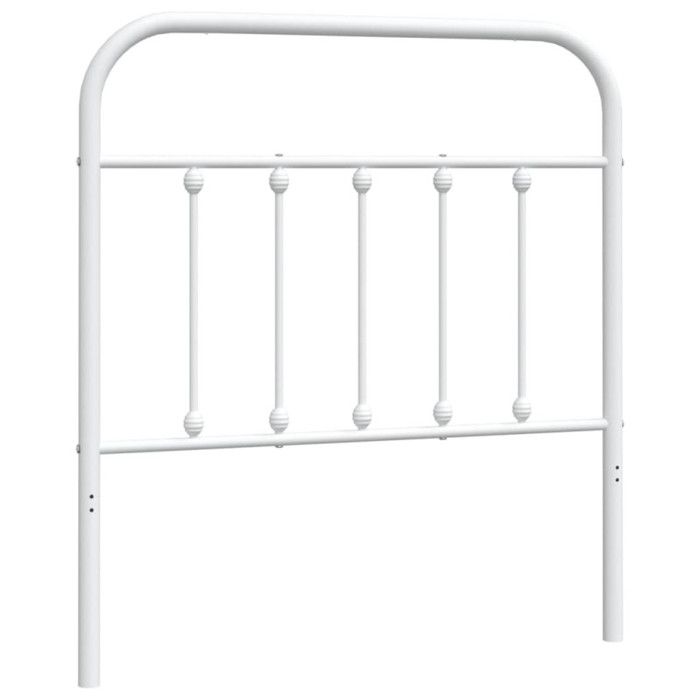 VidaXL White Metal Headboard 90 Cm 352655