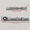 2/4/10pcs ABS Car Audio Decoration Sticker Logo Mercedes Benz And AMG Auto Badge Decal For Mercedes Benz AMG Car Accessories