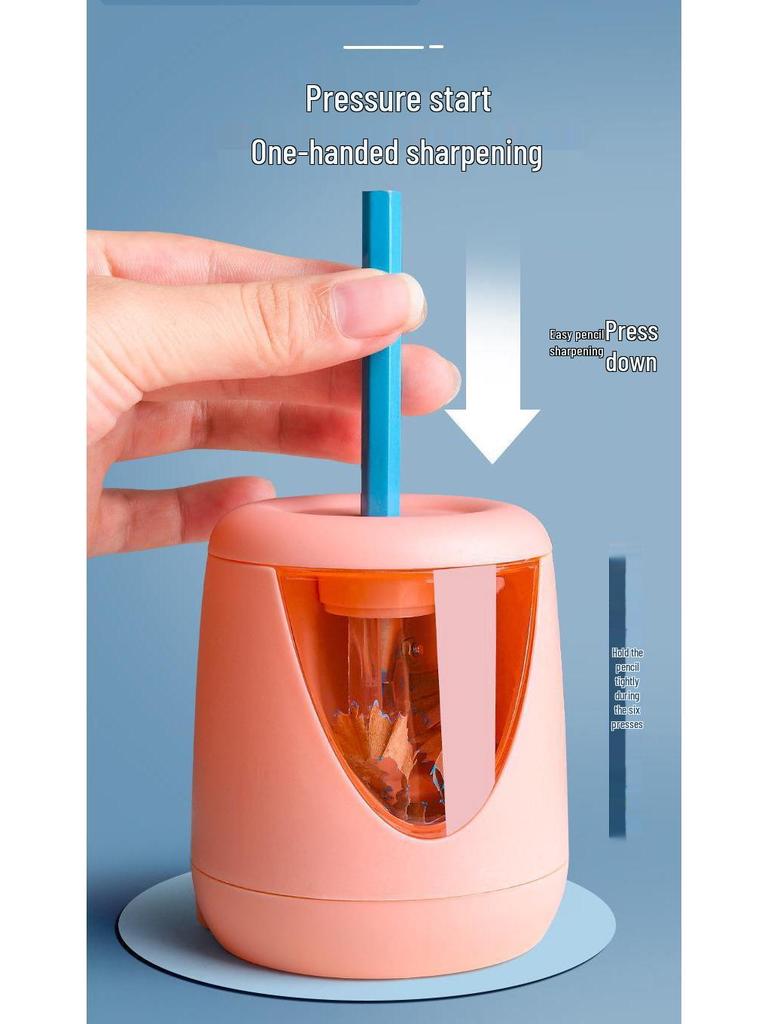Automatic Electric Pencil Sharpener for Elementary Students - Creative, Rechargeable Design
