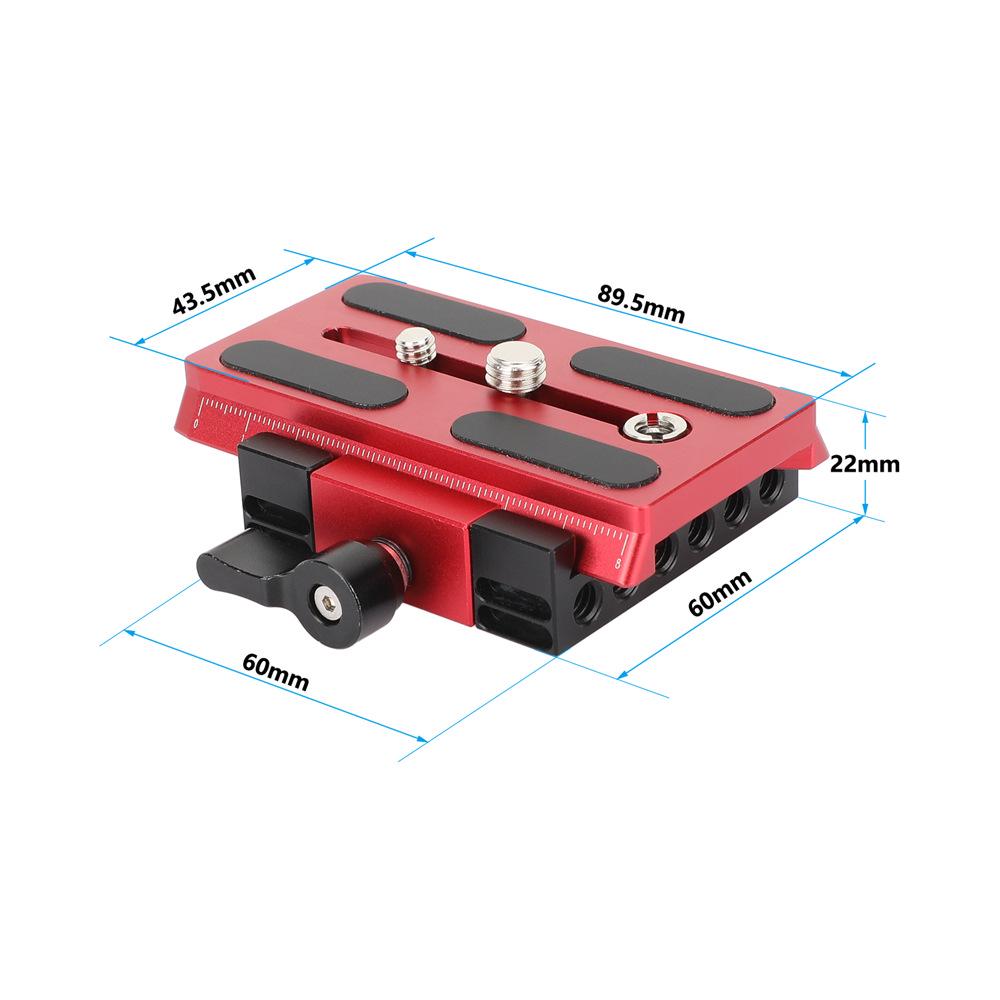 HDRIG Quick Release Plate Base Extension Kit for Manfrotto - Universal Camera Photography Accessory 3711