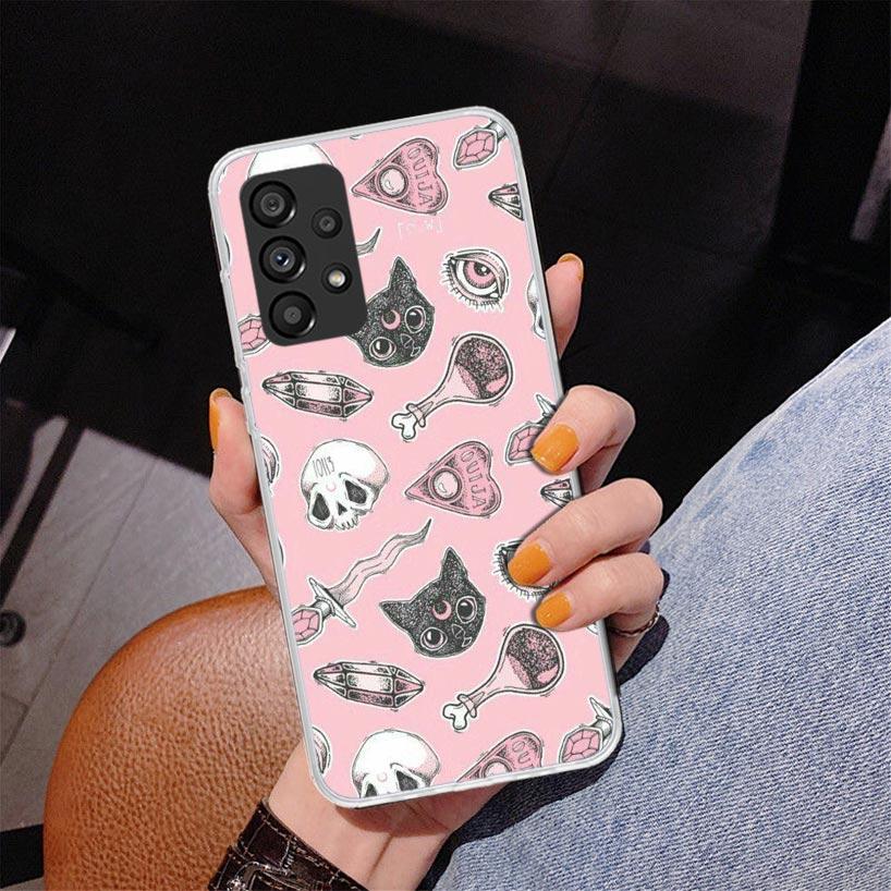 

Pink Cat Skull Sorceress Witch Phone Case For Samsung Galaxy A17 A16 A15 A14 A13 A57 A56 A55 A54 A53 A37 A36 A35 A34 A33 A26 A25 Samsung A14
