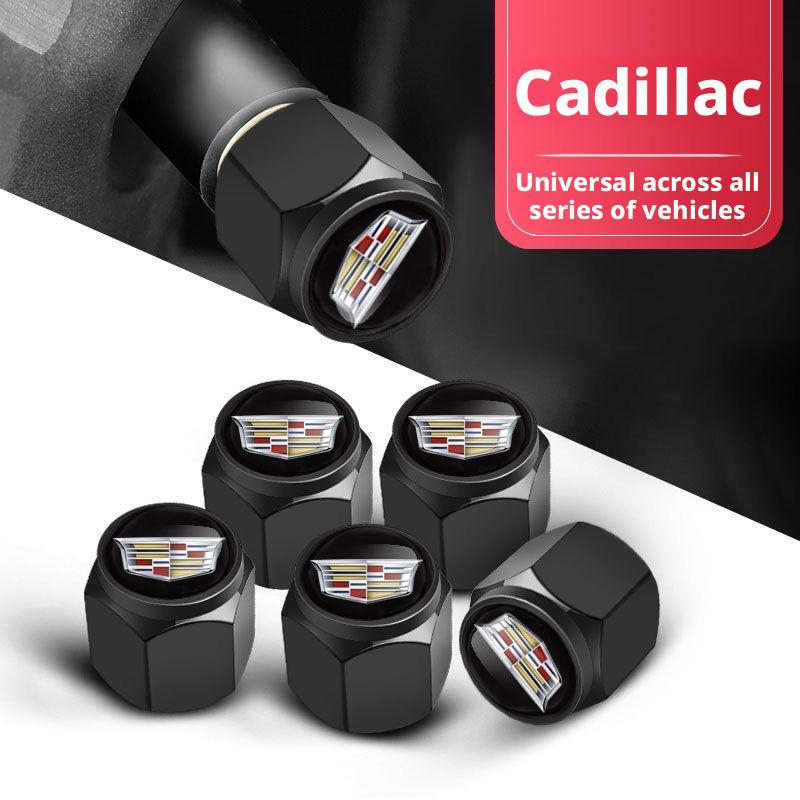 4PCS Car Wheel Stem Tire Valve Caps Protection Cover For Cadillac Escalade Deville DTS ATS BLS CT4 CT6 CTS EXT SLR SRX XLR XT4