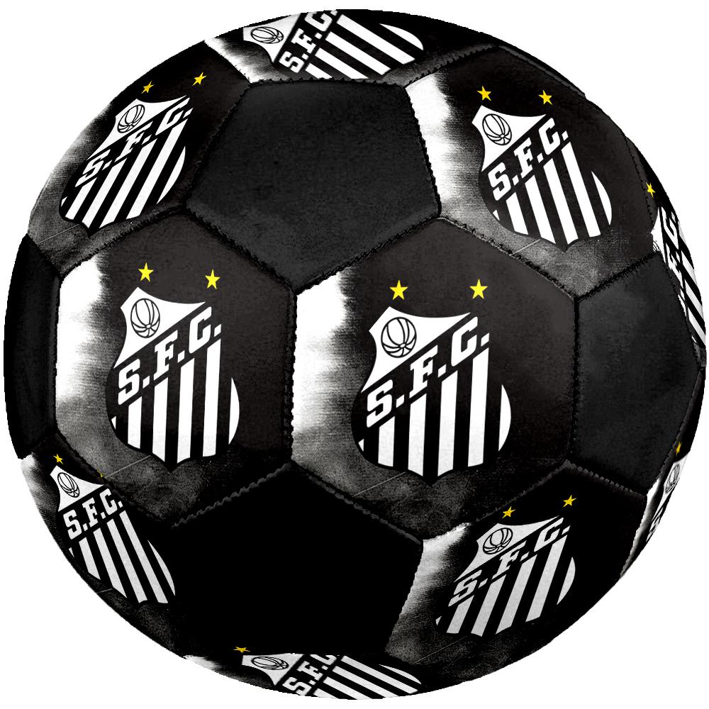 Santos FC Soccer Ball, Colorful, Suitable for All Ages, Machine-stitched, PVC Material, Competition Grade, Durable and High Bounce