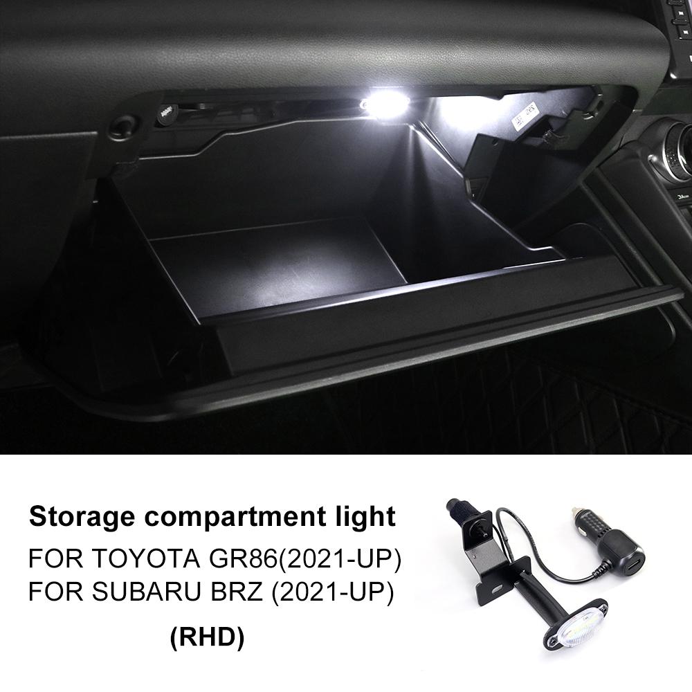 KUNGKIC RHD LHD Light For Subaru BRZ ZD8 Toyota GR86 ZN8 2025 2025 2025 2025 Car LED Glove Box Boot Compartment White Blue Lamp