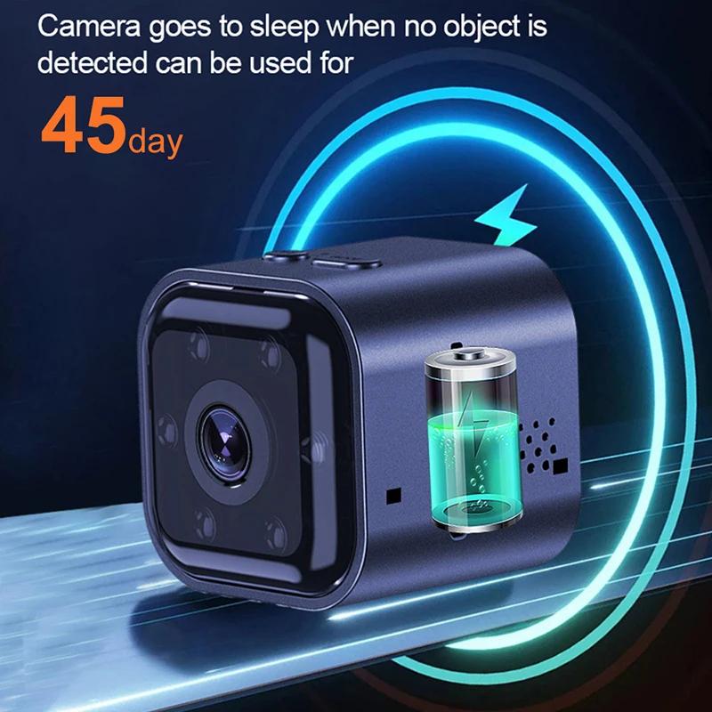 Nouă Mini Cameră WiFi 1080P Vizualizare de la Distanță Alarmă Sonoră Viziune Nocturnă 960mAh Standby Ultra Lung Detectare Mobilă Cameră de Securitate Pentru Ciclism