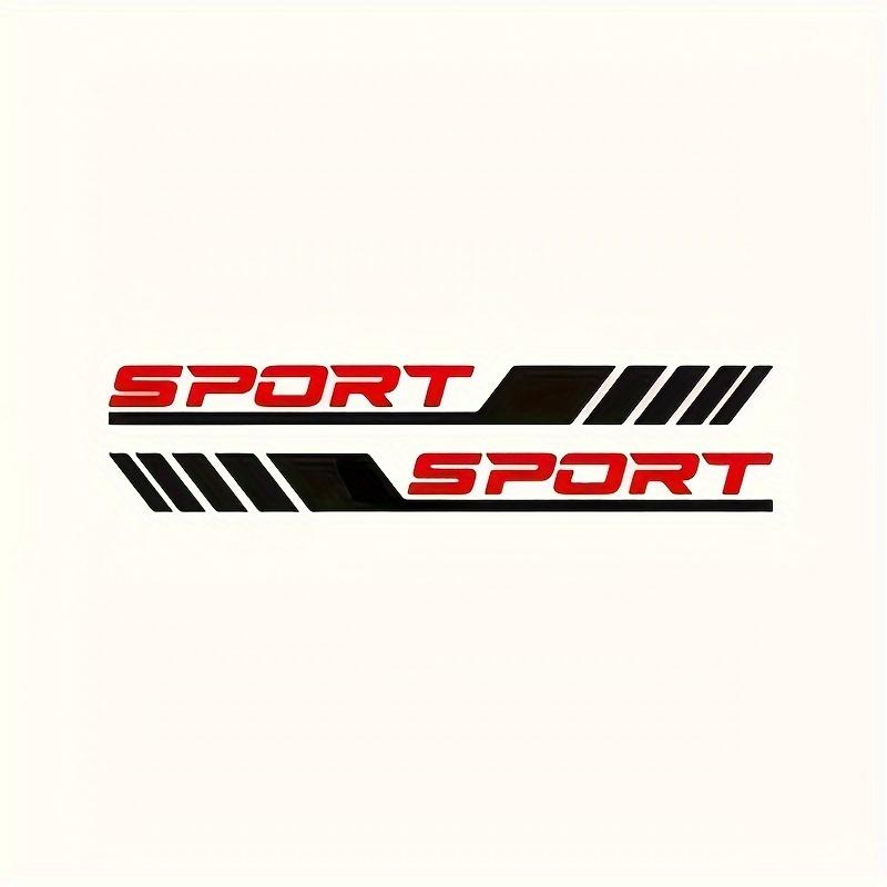 1pcs "SPORT" Vinyl Car Door Stickers Diagonal Stripes, Easy Apply Side Decals for Enhanced Vehicle Aesthetics