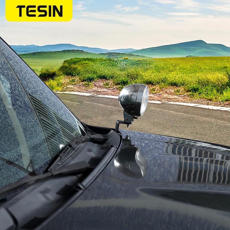TESIN Car Engine Hood Work Light Mounting Bracket Holder for Suzuki Jimny 2007-2014 2015 2016 2017 Exterior Accessories