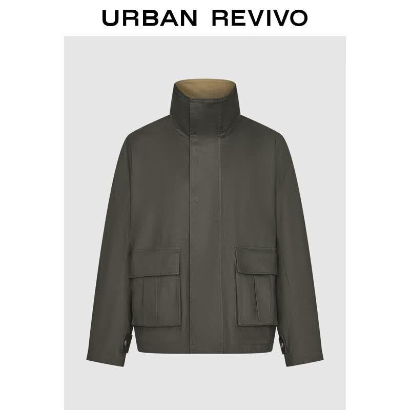 UR2025 Men's Winter Workwear Stand Collar Pocket Jacket