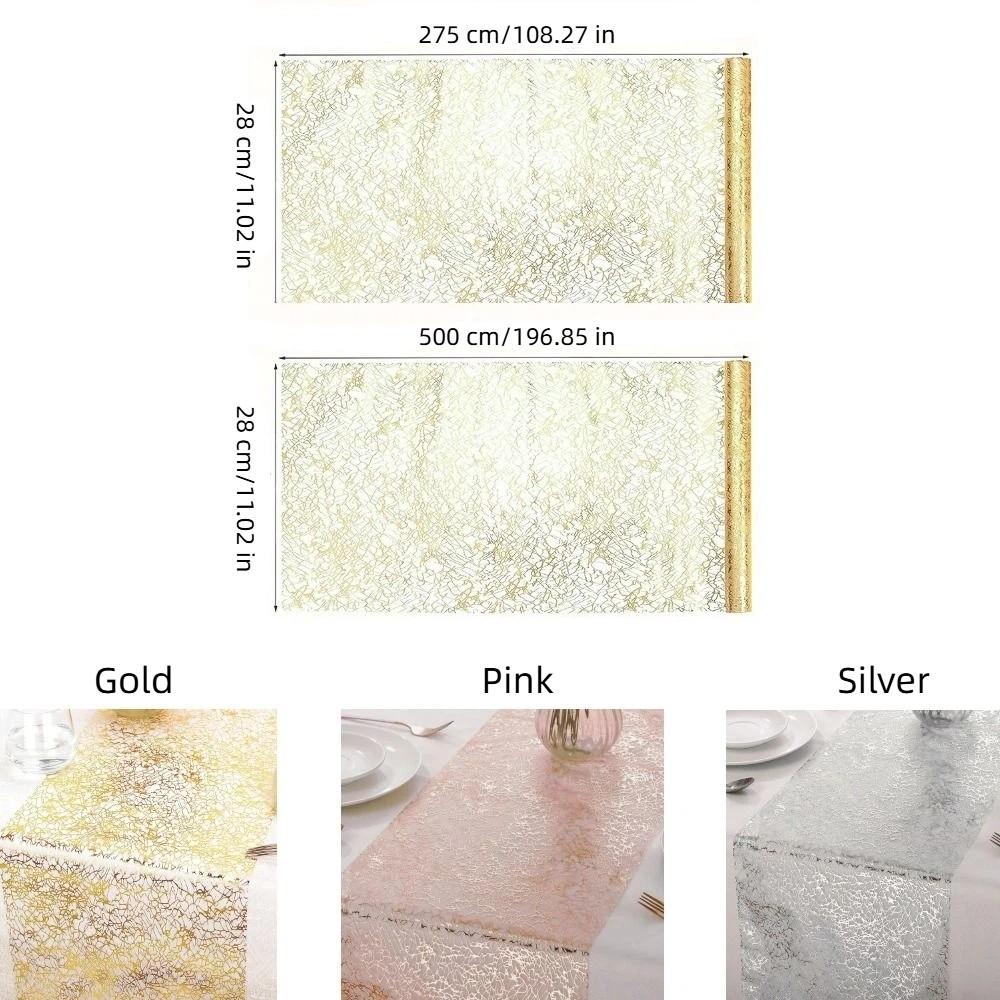 Sparkling Glitter Table Runner Rectangular Sequin Tablecloth Table Runners Roll  Home Table Decor