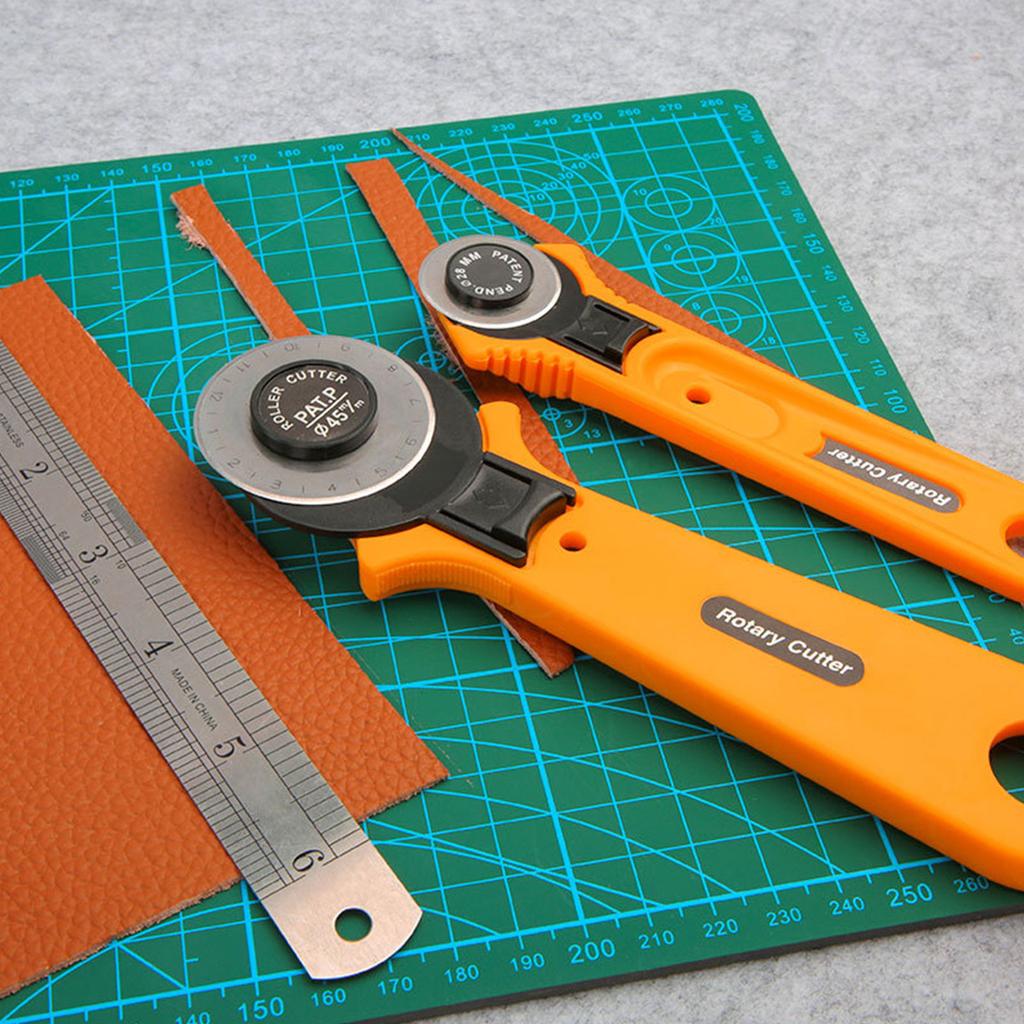 28mm Stoffschneider Leder Rollschneider ABS-Kunststoffgriff Radschneider für Papier Leder Stoff Nähen Rollschneider