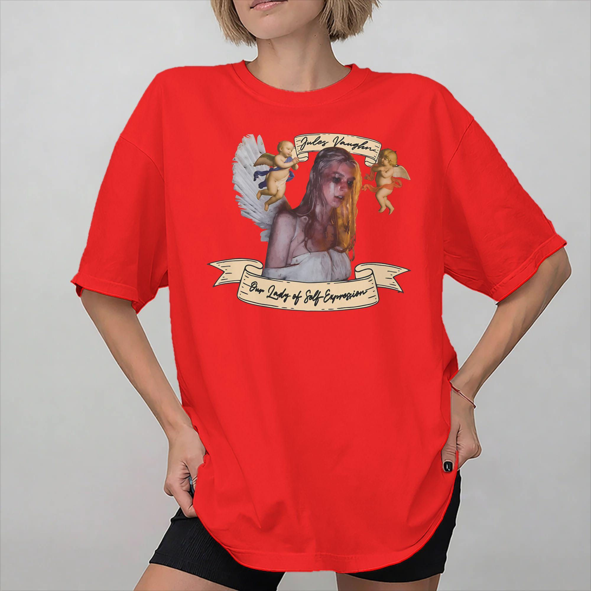 Jules Vaughn Hunter Schafer Merch Unisex T Shirts Pure Cotton Tee New Arrival  Tops Tshirt S