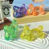 Portable Stress Reliever Relieving Balloon Dog Toy, Soft Glitter Squeeze Sensory Toy Clear Puppy Fidget for Anxiety Relief