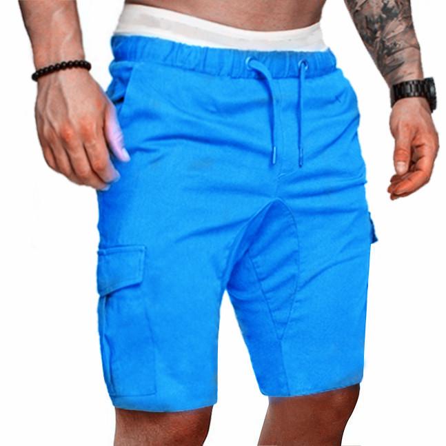 Men s Summer Casual Drawstring Elastic Waist Baggy Sports Shorts L