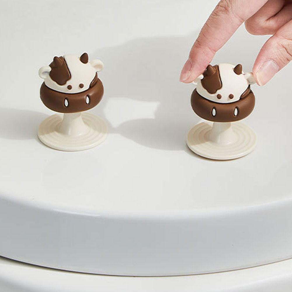 1/2 ks Kryt záchodového sedátka ve tvaru krávy Zvedací zařízení Držák madla záchodové mísy Koupelnové nářadí