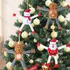 Santa Claus Extendable Pendants Christmas Decoration for Home  Xmas Tree Hanging Ornaments Navidad New   Kids Gifts