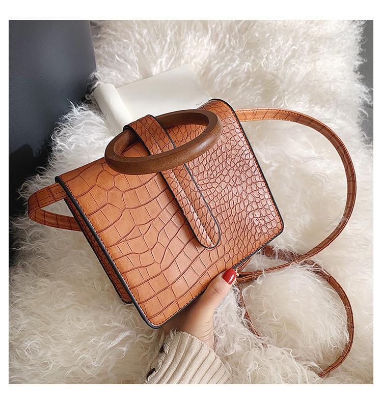 SCIONE Geantă de stil nou, model de piatră pentru femei, geantă pătrată mică, geantă de umăr de modă, geantă de mesager cu lanț