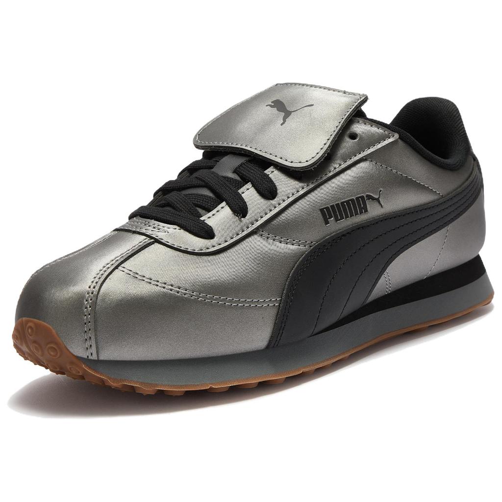 Puma Turin Retro Comfortable Versatile Lifestyle Casual Shoes Unisex Shoes Black Silver 410479-02