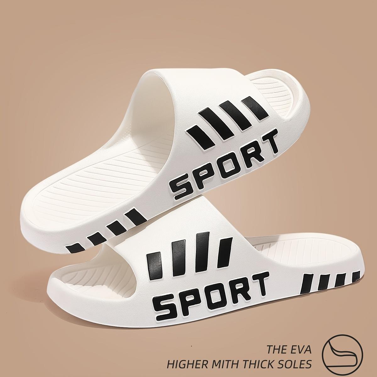 

Мужские модные тапочки, противоскользящие и устойчивые к запаху, летние пляжные сандалии, удобные тапочки с открытым носком, сандалии для дома и улицы 36-37 белый