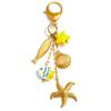 Stainless Steel Starfish Tassel Keychain Waterproof Versatile Bag Charm  Girls