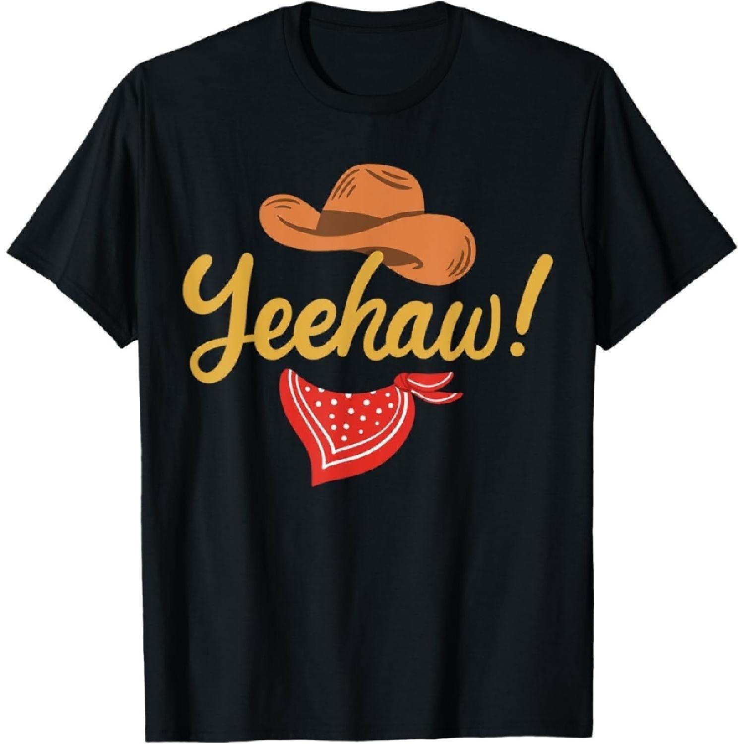 EYDE Yeehaw Ковбой Ковбойка Западный Кантри Родео Футболка S