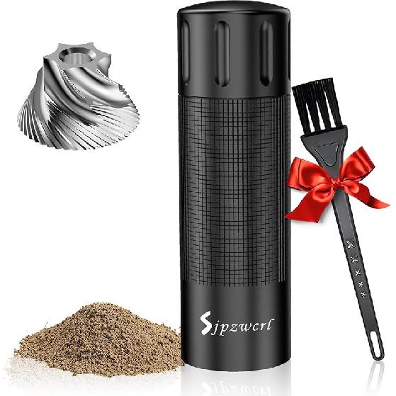 Professional Pepper Grinder Mill Manual - Black Pepper Grinder Manual Refillable, Aluminum Matte Spice Grinder with Adjustable Coarseness and
