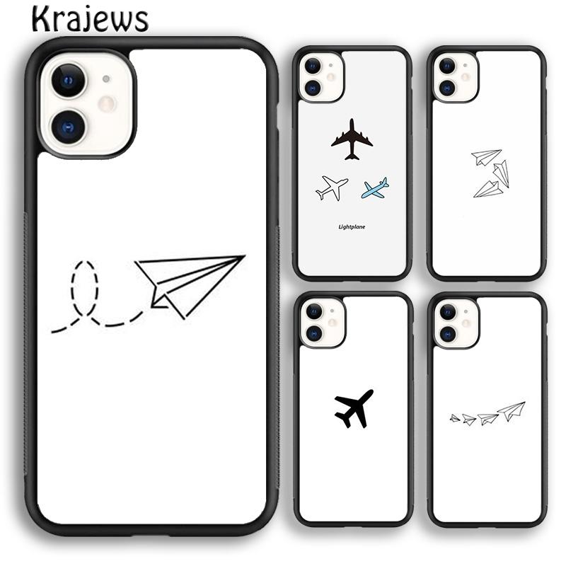 Krajews Travel the world of air plane paper Phone Case For iPhone 17 Air 16 15 14 plus 11 12 13 pro max coque Fundas