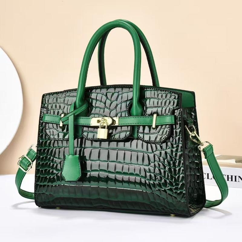 Borsa a tracolla premium di nicchia con motivo coccodrillo, versatile, nuova, portatile, da donna