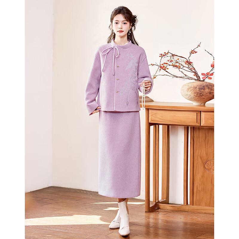 Tijdloze Elegantie Dames Nieuwe Chinese Stijl Jas & Rok Set