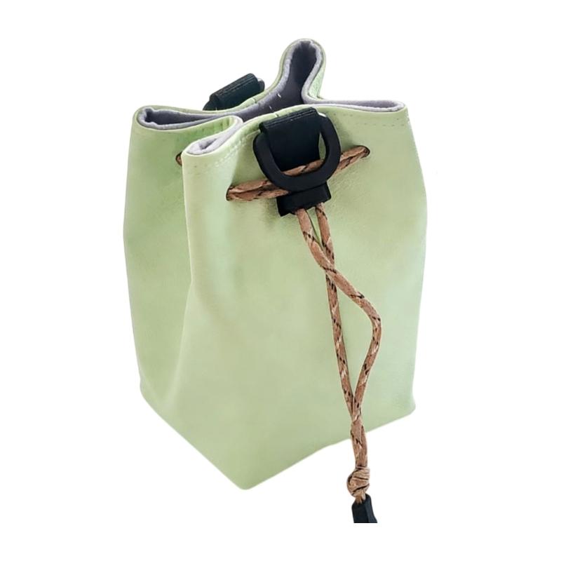PU Leather Camera Bucket Bag Soft Camera Bag DSLR Insert Handbag Drawstring Easy Carrying Lens Case For Outdoor Travel