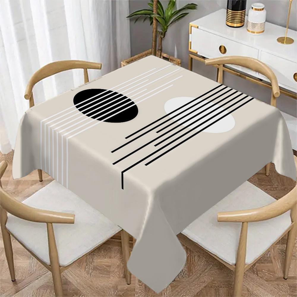 Nordic style simple and modern elegant pattern 2D flat tablecloth. Rectangular tablecloth for home use. Printed tablecloth.PMJ