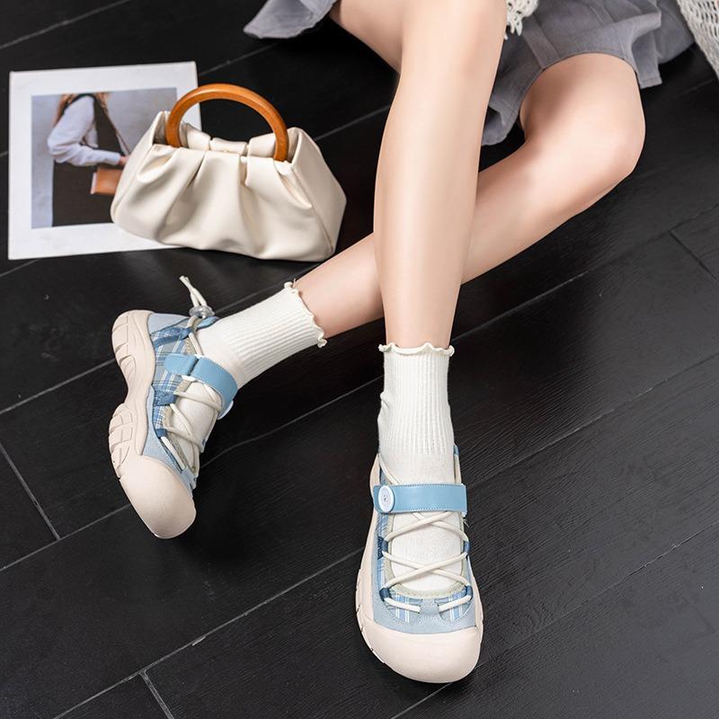 Sports and leisure women's shoes ugly cute shoes new sandals women's versatile retro platform sandals women's summer sandals