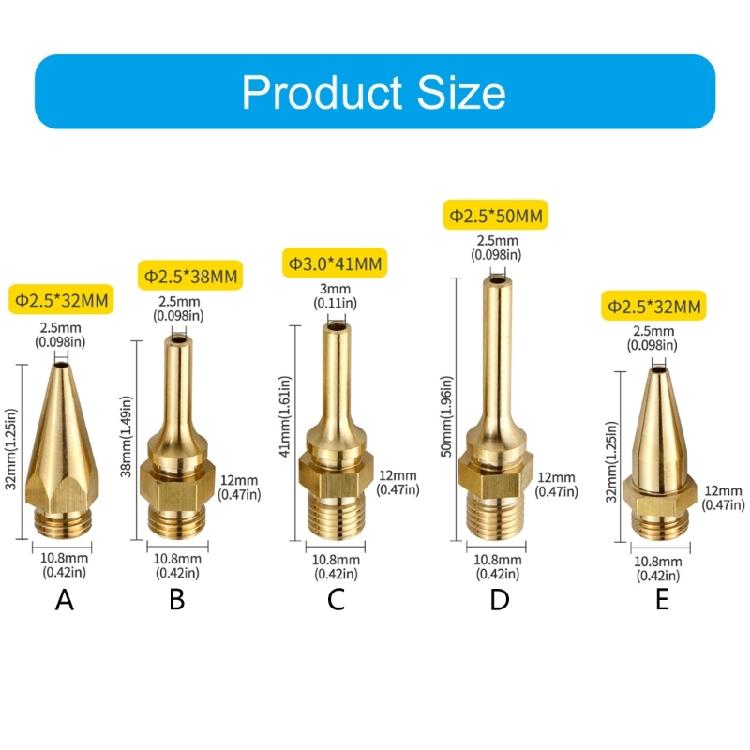Spring Assisted Fine Nozzle Tip Adhesive Guns Attachment Leak Resistant Design Perfect For Detailed Crafting And Repairs
