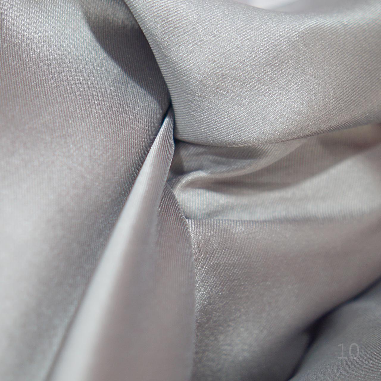 

Smooth tight and solid-colored Mikado fabric suitable for wedding dresses formal gowns and designer clothing fabrics 1.5M&1 yard серебряный серый