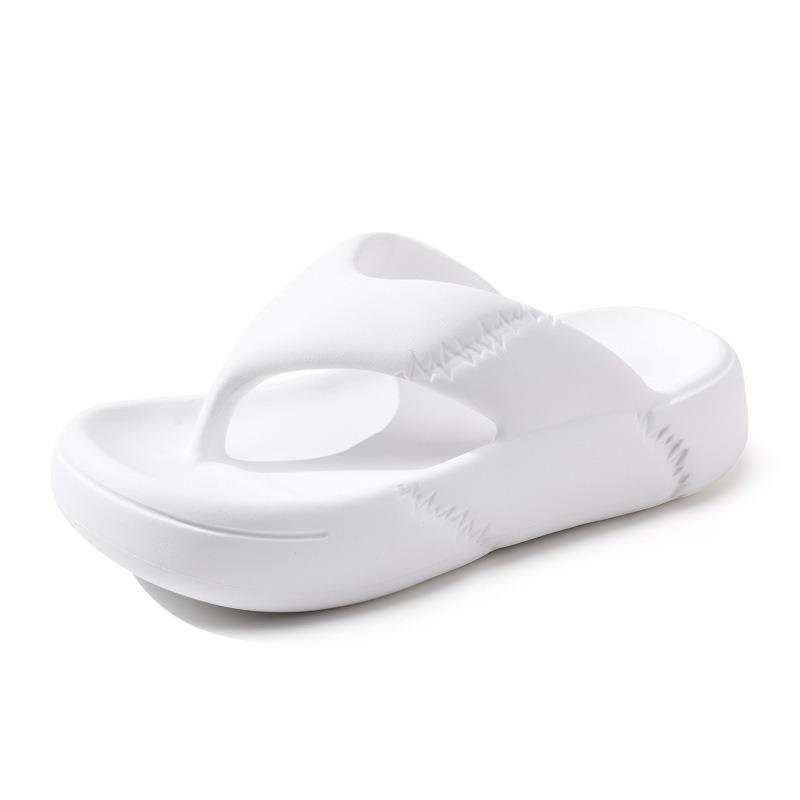 

Thick-soled slippers women s summer outer wear thick-soled flip-flops thick-soled sandals eva slippers 35-36 білий