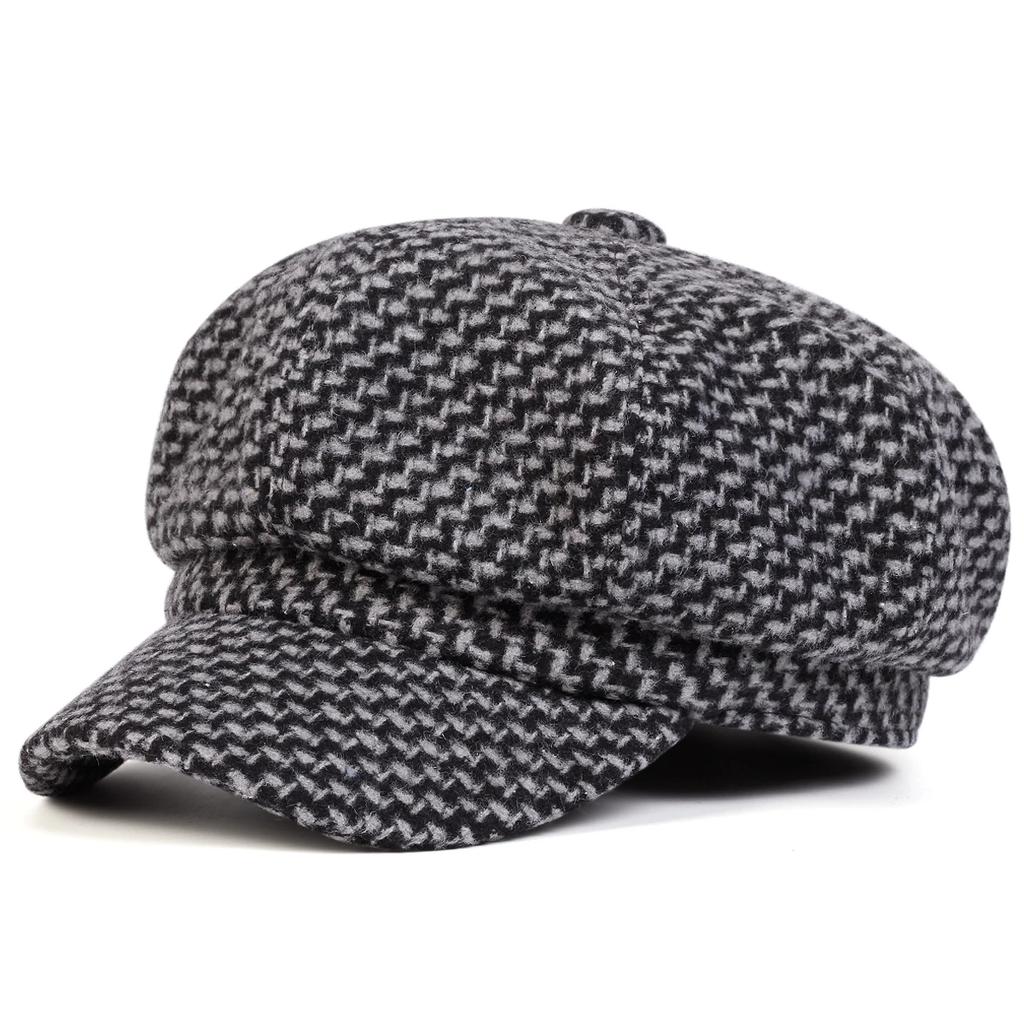 Beret School Old Vintage Autumn Spring Hat Newsboy Brand Latest Fresh Personality Grid Bird Thousand Neutral Gender Women  Men For Hats Wild Casual