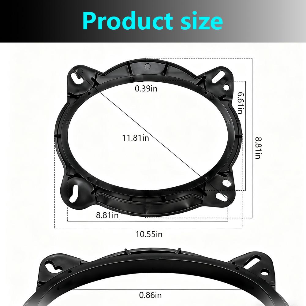 6" X 9" Speaker Adapter Spacers for Toyota 4Runner Avalon Camry FJ Cruiser Highlander Prius Tacoma Lexus CT GC LS Adaptor Frame