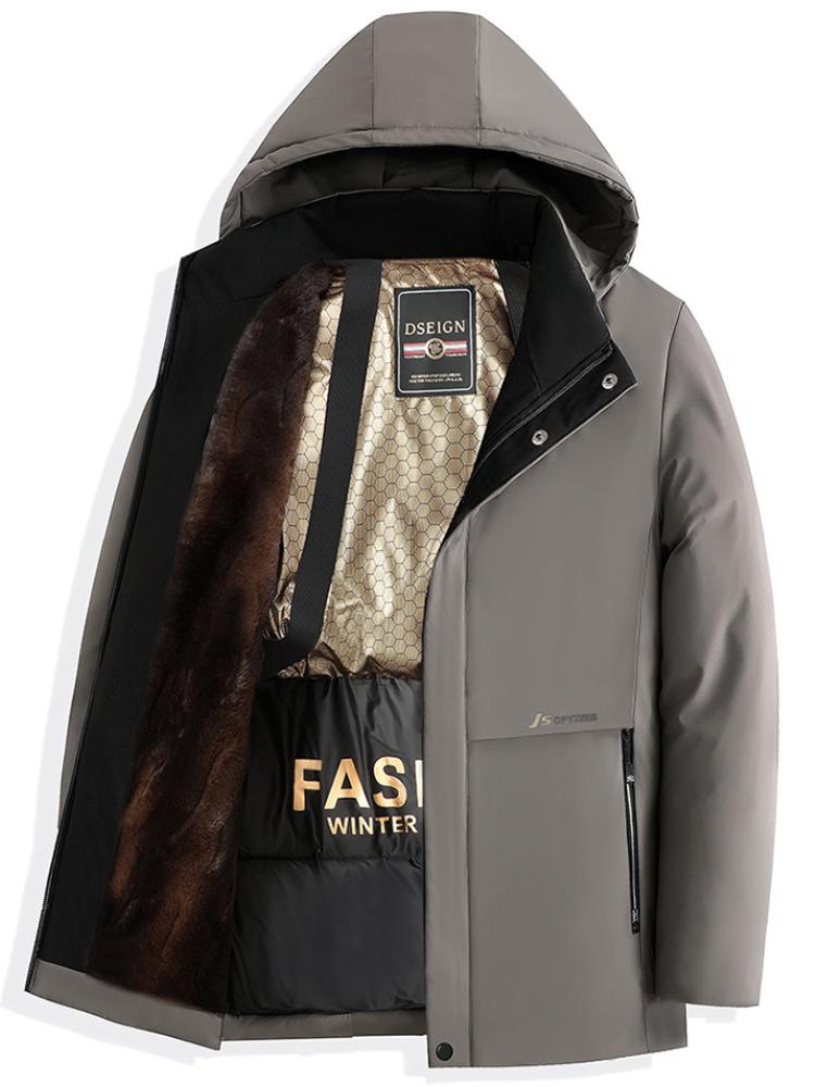 

Мужская зимняя куртка с капюшоном и флисовой подкладкой, повседневное однотонное полиэстеровое пальто, длинный рукав, неэластичная ткань, классический крой, с карманом 5XL хаки