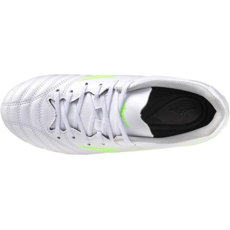 Mizuno Monarchida Neo 3 Select Jr Mg Comfortable Versatile Non-Slip Durable Low-Top Kids Soccer Shoes Men Soccer Shoes White Neon-Green P1GB252637