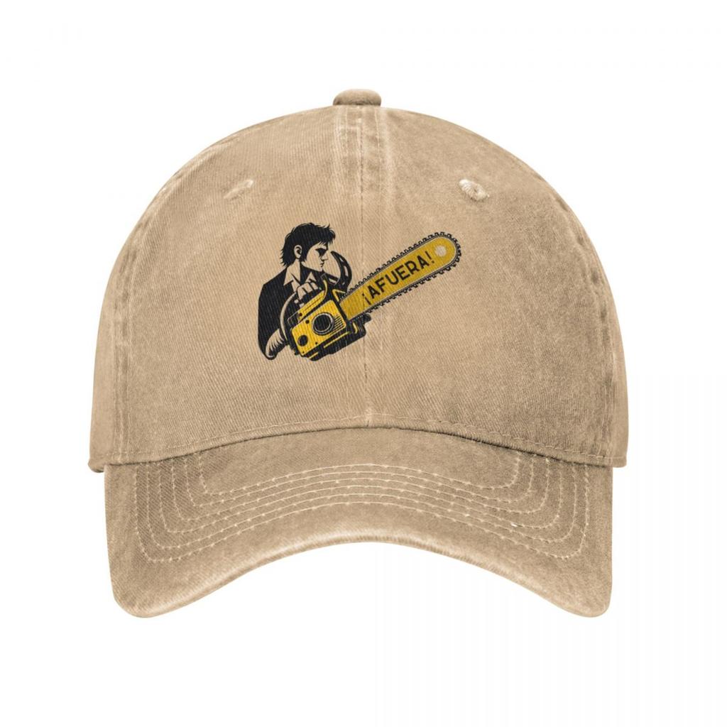 Javier Milei Profile with Afuera Chainsaw Baseball Cap Funny Hat New In Hat Ball Cap Sunscreen Unisex Luxury Brand Womens