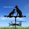 Weather Vane Ornament: Outdoor Wrought Iron Spray-Painted Roof Decoration Metal Craft